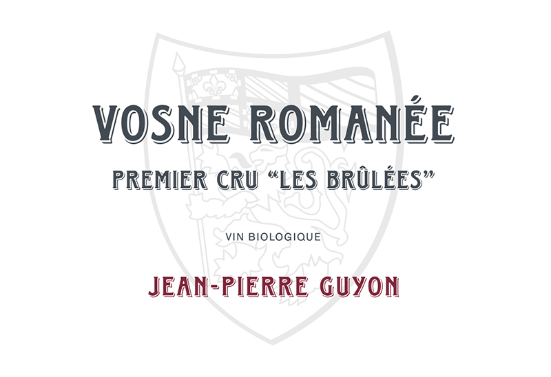 2021 Vosne-Romanée 1er Cru, Les Brûlées, Domaine Jean-Pierre Guyon ...