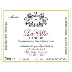 2020 Langhe, La Villa, Elio Altare