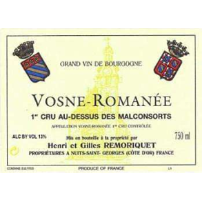 2021 Vosne-Roman�e 1er Cru, Au-Dessus des Malconsorts, Domaine Remoriquet