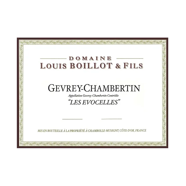 2022 Gevrey-Chambertin, Les Evocelles, Domaine Louis Boillot