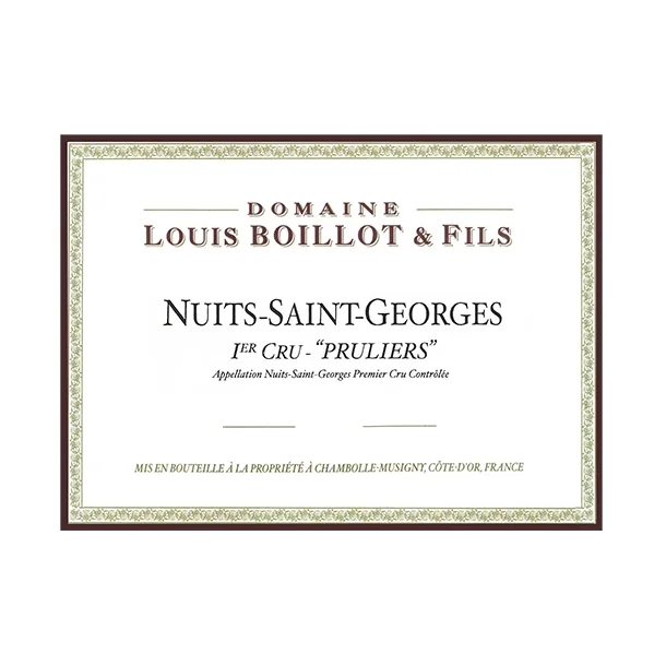2022 Nuits-Saint-Georges 1er Cru, Pruliers, Domaine Louis Boillot