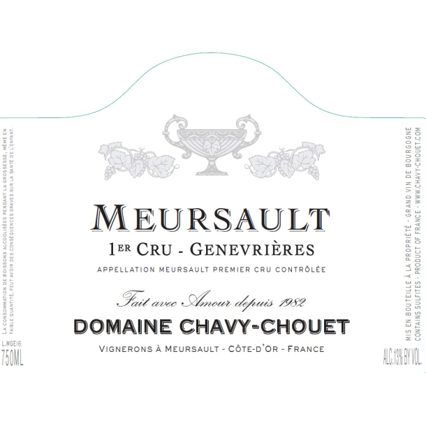 2021 Meursault 1er Cru, Genevrires, Domaine Chavy-Chouet