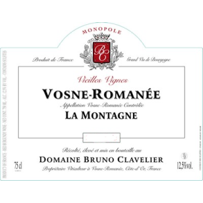 2022 Vosne-Romane, La Montagne, Domaine Bruno Clavelier
