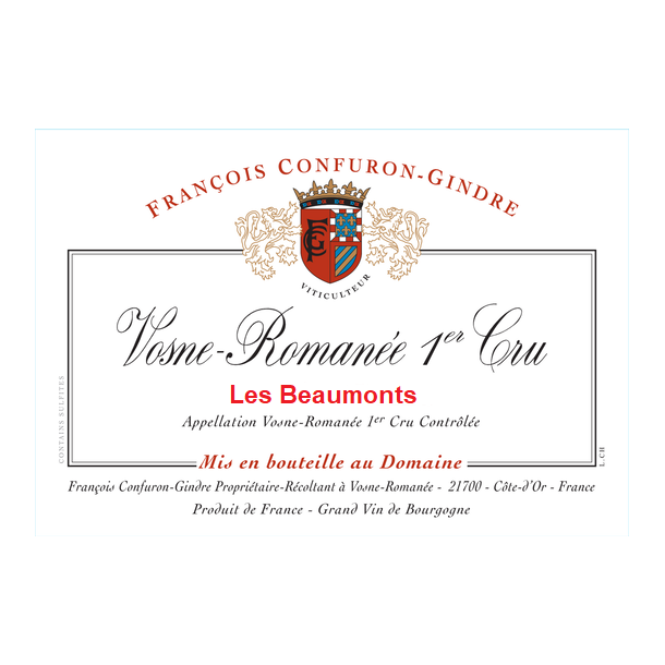 2021 Vosne-Romane 1er Cru, Les Beaumonts, Domaine Confuron-Gindre