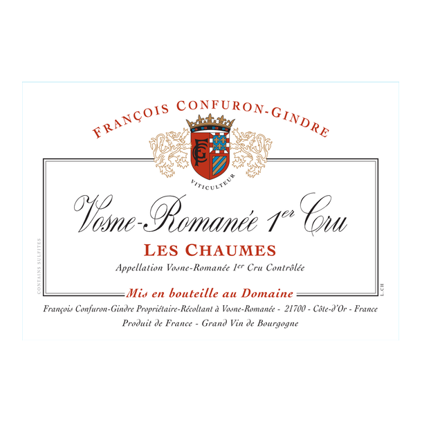 2021 Vosne-Romane 1er Cru, Les Chaumes, Domaine Confuron-Gindre