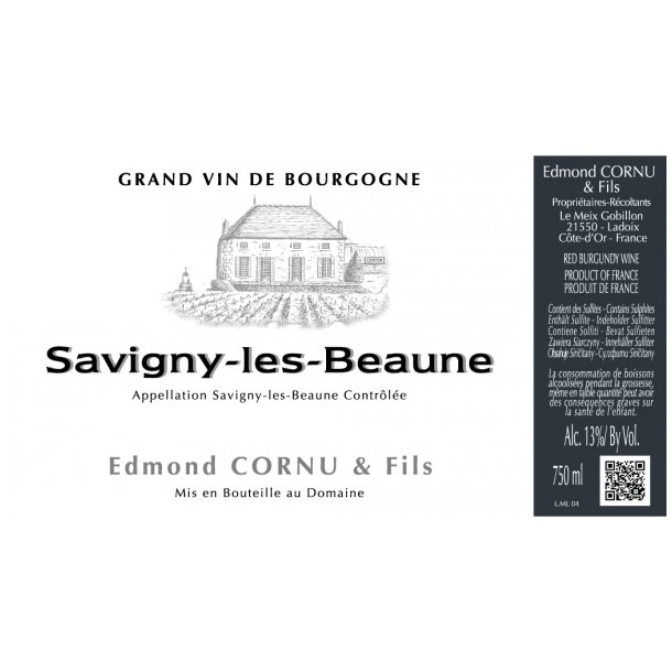 2022 Savigny-ls-Beaune Rouge, Domaine Edmond Cornu