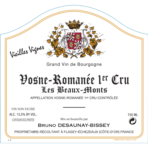 2020 Vosne-Roman�e 1er Cru, Les Beaux-Monts, Domaine Desauney-Bissey 
