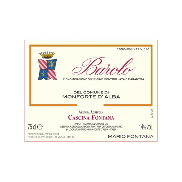 2020 Barolo, Monforte d'Alba, Cascina Fontana