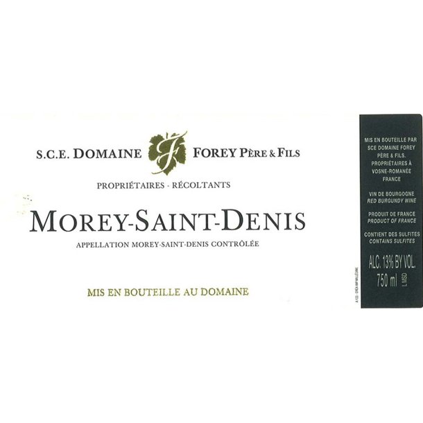 2023 Morey-Saint-Denis Villages, Domaine Forey Pre &amp; Fils