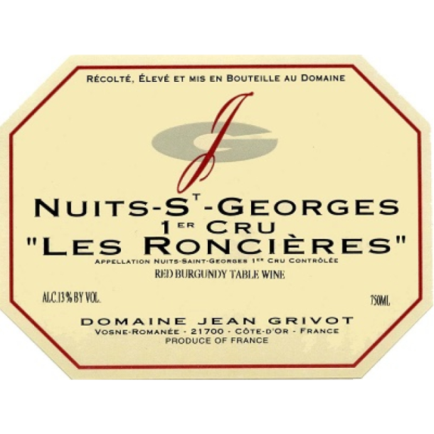 2023 Nuits-Saint-Georges 1er Cru, Les Ronci�res, Domaine Jean Grivot