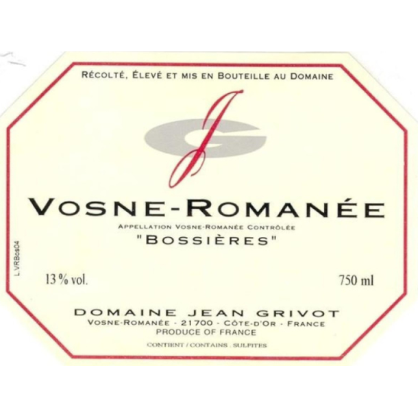 2023 Vosne-Roman�e, Bossi�res, Domaine Jean Grivot