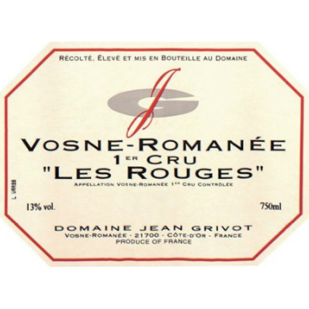 2022 Vosne-Roman�e 1er Cru, Les Rouges, Domaine Jean Grivot
