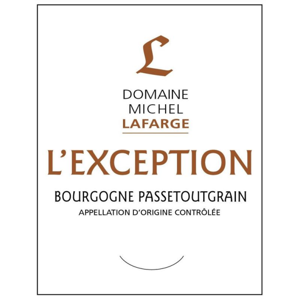 2023 Bourgogne Passetoutgrain, L'Exception, Domaine Michel Lafarge