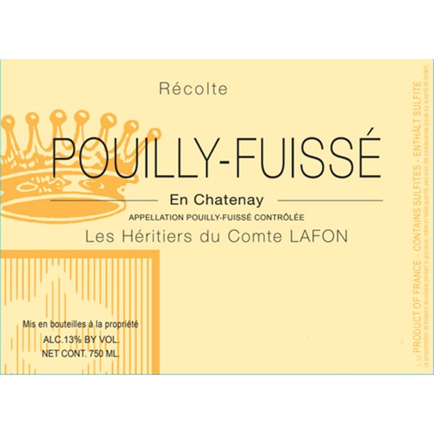 2022 Pouilly-Fuiss�, En Chatenay, Les H�ritiers du Comte Lafon