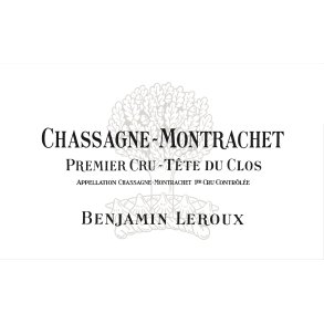 2023 Chassagne-Montrachet 1er Cru Blanc, Tte du Clos, Benjamin Leroux