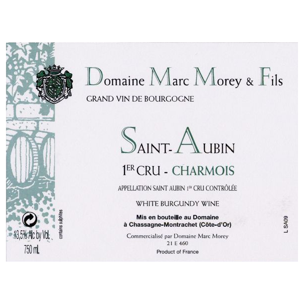 2022 Saint-Aubin 1er Cru Blanc, Le Charmois, Domaine Marc Morey