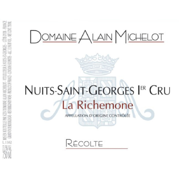 2021 Nuits-Saint-George 1er Cru, La Richemone, Domaine Alain Michelot