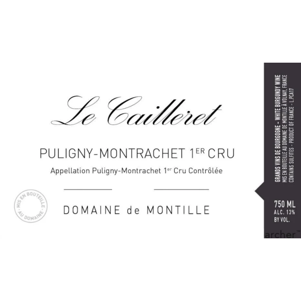 2022 Puligny-Montrachet 1er Cru, Le Cailleret, Domaine de Montille