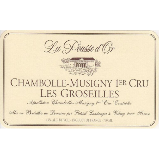 2021 Chambolle-Musigny 1er Cru, Les Groseilles, Domaine de la Pousse d'Or