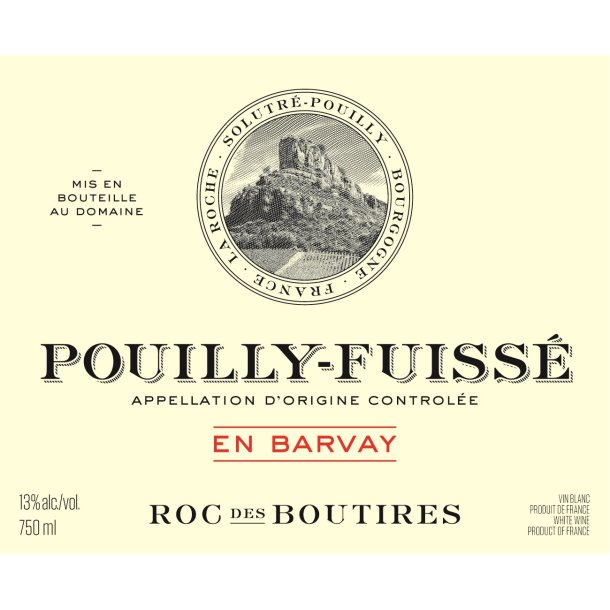2023 Poully-Fuiss�, En Barvay, Domaine du Roc des Boutires