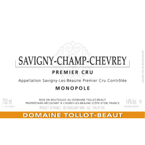 2022 Savigny-l�s-Beaune 1er Cru Rouge, Champ-Chevrey, Domaine Tollot-Beaut