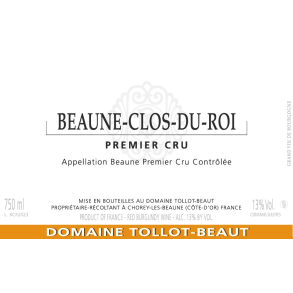 2023 Beaune 1er Cru Rouge, Clos du Roi, Domaine Tollot-Beaut