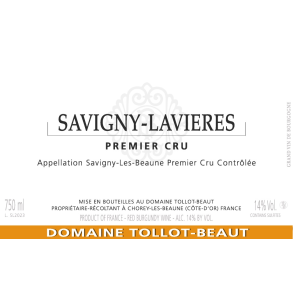 2022 Savigny-l�s-Beaune 1er Cru Rouge, Les Lavi�res, Domaine Tollot-Beaut