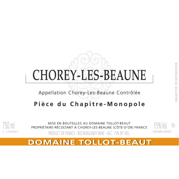 2022 Chorey-l�s-Beaune, Pi�ce du Chapitre, Domaine Tollot-Beaut