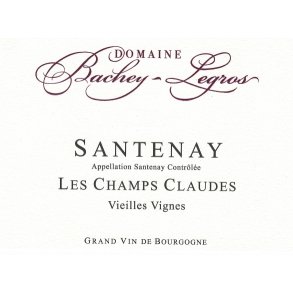 2019 Santenay Rouge, Champs Claudes, Domaine Bachey-Legros