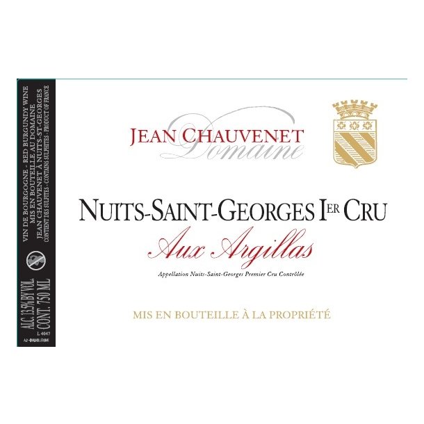2017 Nuits-Saint-Georges 1er Cru, Aux Argillas, Domaine Jean Chauvenet