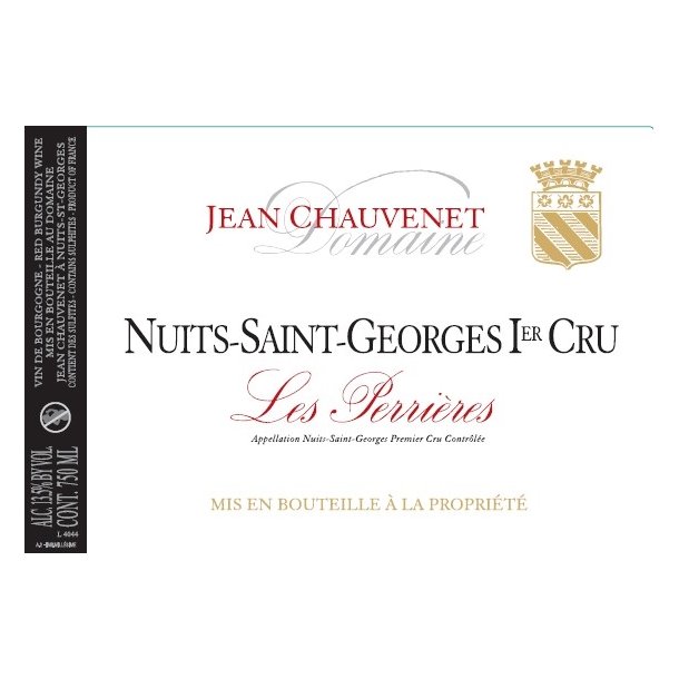 2018 Nuits-Saint-Georges 1er Cru, Les Perrires, Domaine Jean Chauvenet