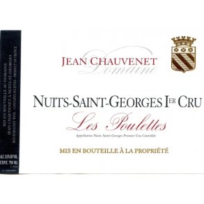 2017 Nuits-Saint-Georges 1er Cru, Les Poulettes, Domaine Jean Chauvenet