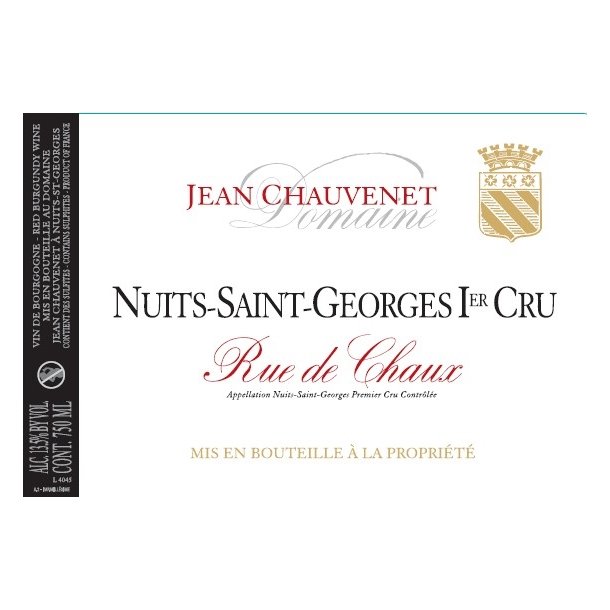 2017 Nuits-Saint-Georges 1er Cru, Rue de Chaux, Domaine Jean Chauvenet