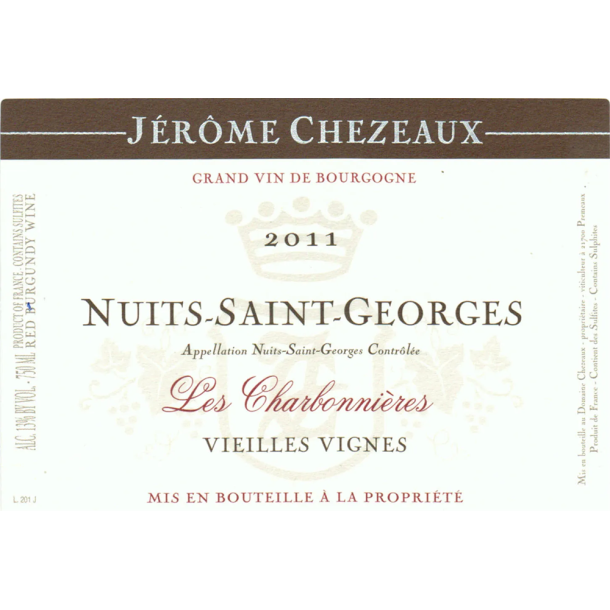 2020 Nuits-Saint-Georges, Les Charbonni�res, Domaine J�r�me Chezeaux