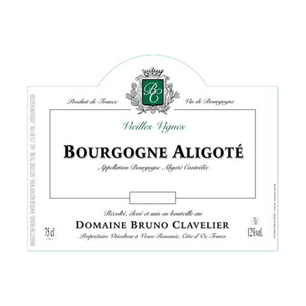 2022 Bourgogne Aligot, Domaine Bruno Clavelier