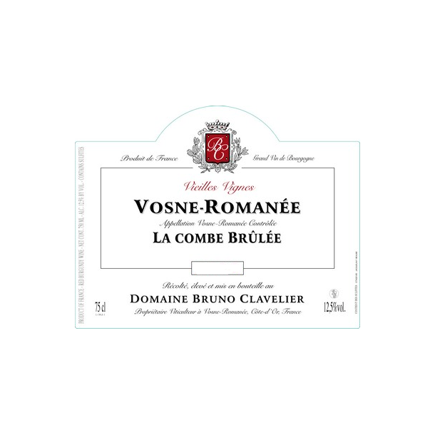 2022 Vosne-Romane, La Combe Brle, Domaine Bruno Clavelier