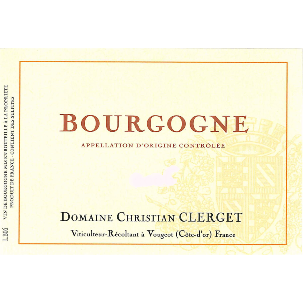 2020 Bourgogne Rouge, Domaine Christian Clerget