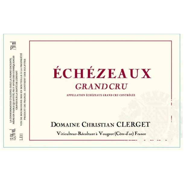 2022 Echzeaux Grand Cru, En Orveaux, Domaine Christian Clerget