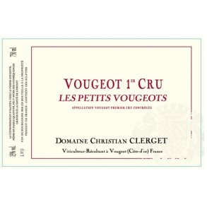 2021 Vougeot 1er Cru Rouge, Les Petits Vougeots, Domaine Christian Clerget