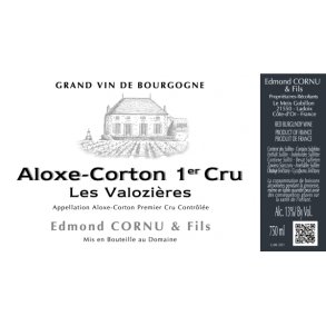 2022 Aloxe-Corton 1er Cru Rouge, Les Valozires, Edmond Cornu