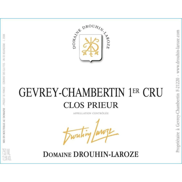 2018 Gevrey-Chambertin 1er Cru, Clos Prieur, Domaine Drouhin-Laroze