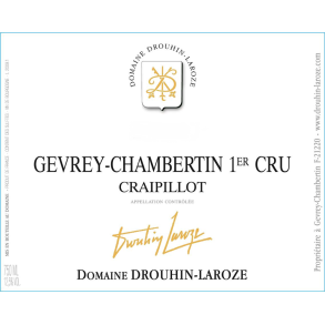 2018 Gevrey-Chambertin 1er Cru, Craipillot, Domaine Drouhin-Laroze