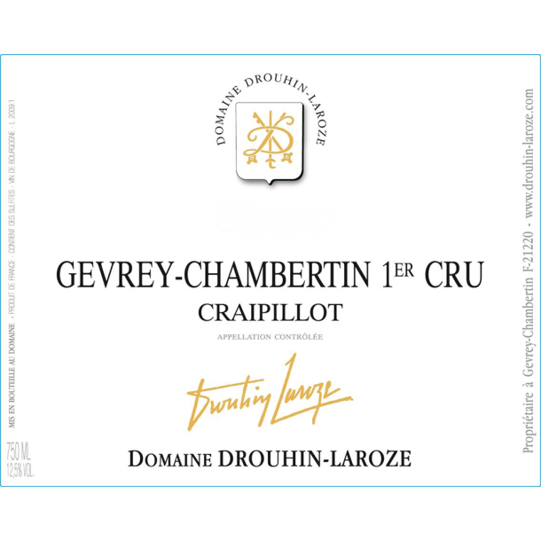 2020 Gevrey-Chambertin 1er Cru, Craipillot, Domaine Drouhin-Laroze