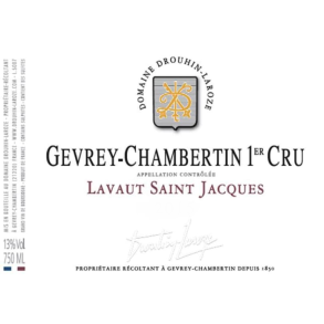 2018 Gevery-Chambertin 1er Cru, Lavaut Saint Jacques, Domaine Drouhin-Laroze