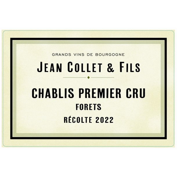 2022 Chablis 1er Cru, Les Forts, Domaine Jean Collet