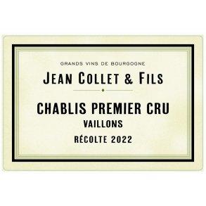 2022 Chablis 1er Cru, Vaillons, Domaine Jean Collet