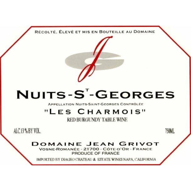 2021 Nuits-Saint-Georges, Les Charmois, Domaine Jean Grivot