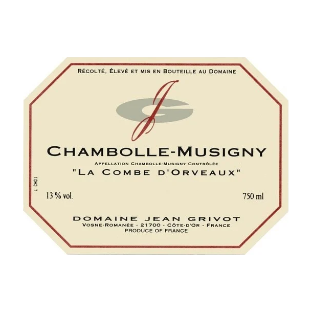 2021 Chambolle-Musigny, La Combe d'Orveau, Domaine Jean Grivot