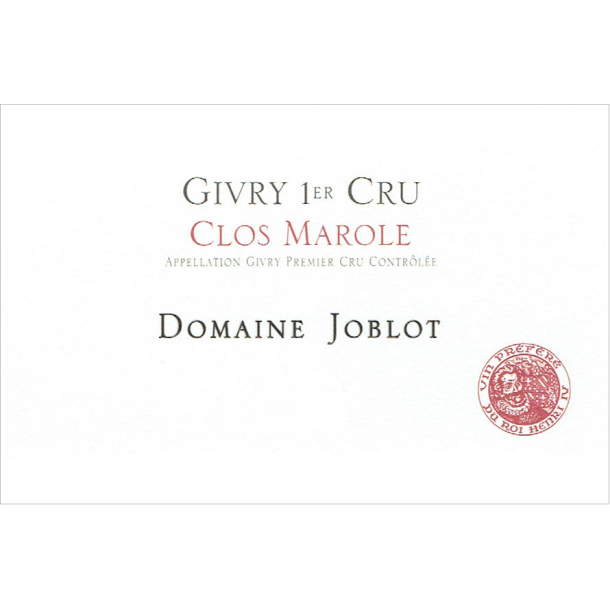 2021 Givry 1er Cru Rouge, Clos Marole, Domaine Joblot