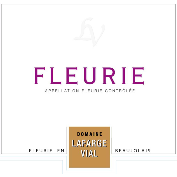 2019 Fleurie, Domaine Lafarge Vial